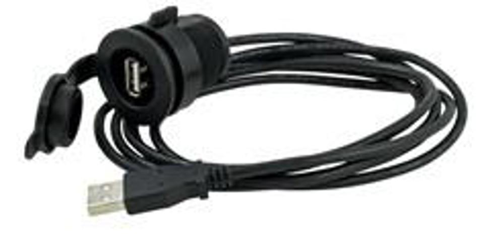 Marinco - USBA6 - USB Extension Cable with Weatherproof Cap, 6'