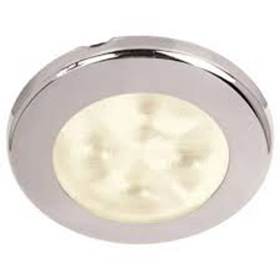 Hella Marine-2JA 959 596-057-LED DOWNLIGHT RAKINO 12V WARM WHITE SPREAD - POLISHED 316 S/S RIM BULK