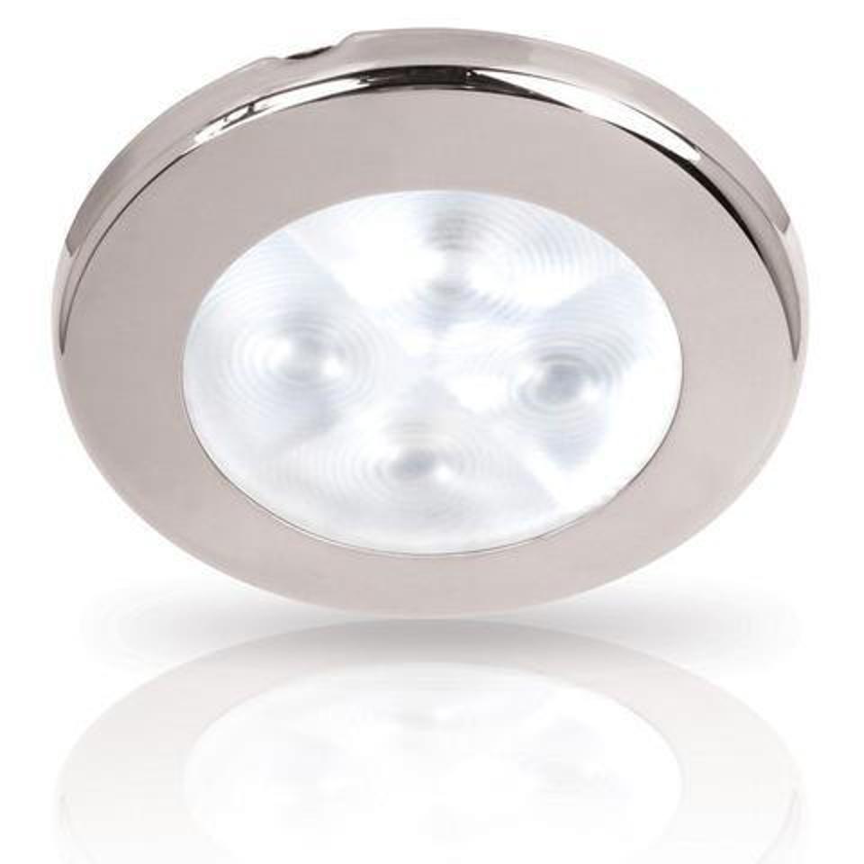 Hella Marine - 2JA 959 599-051 - LED DOWNLIGHT RAKINO 12V WHITE SPREAD - POLISHED 316 S/S RIM