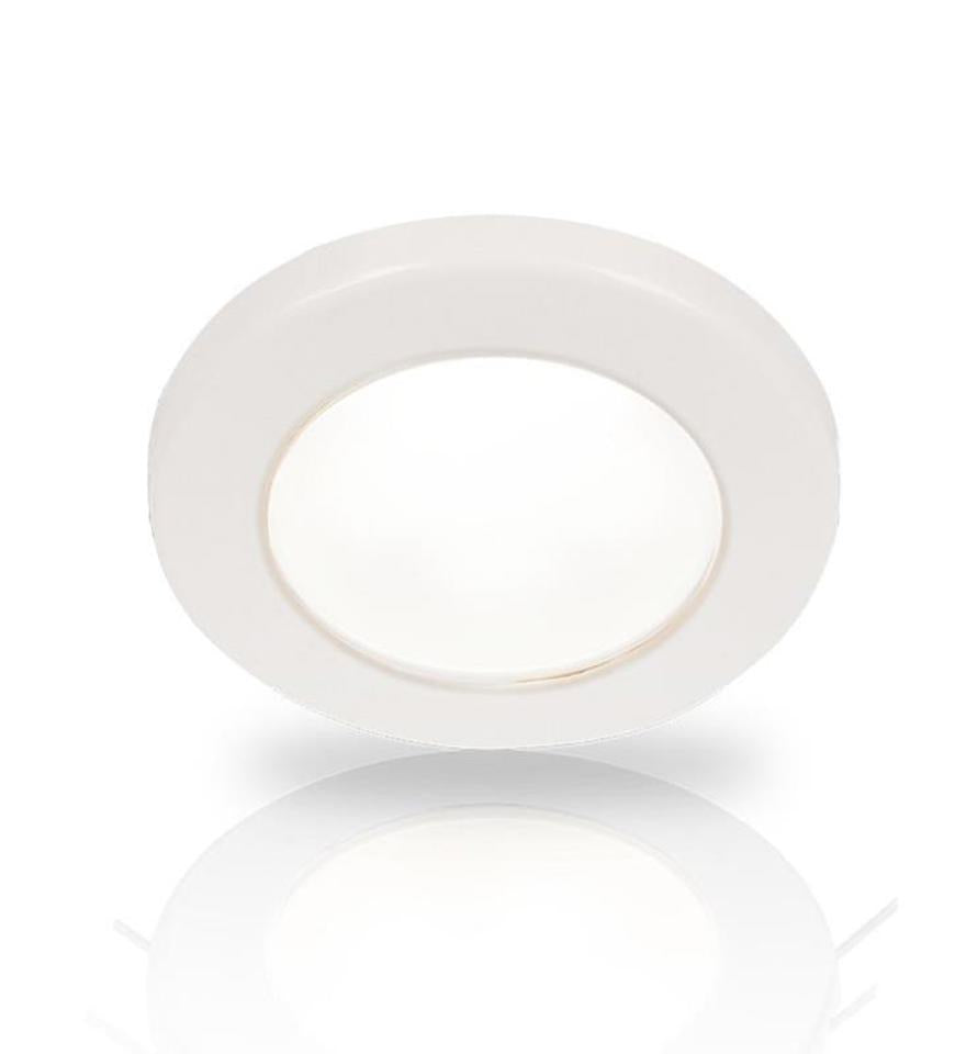 Hella Marine - 2JA 958 110-117 - LED DOWNLIGHT EUROLED 75 24V WHITE SCREW MOUNT - WHITE PLASTIC RIM BULK