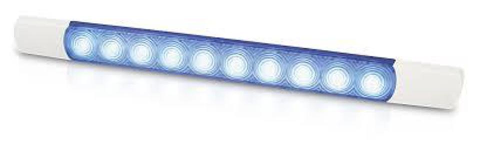 Hella Marine - 2JA 980 881-402 - LED COURTESY STRIP LAMP (1.5 W) SURFACE MOUNT 12V BLUE