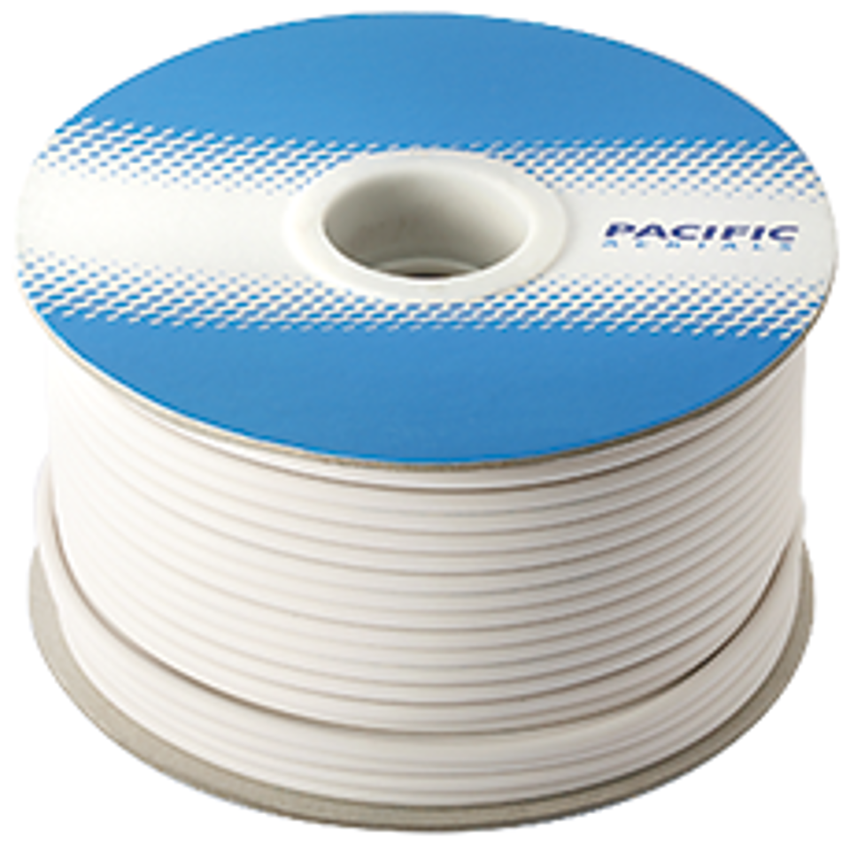 Pacific Aerials - P1403 - RG58AU 100m white double screened coaxial cable