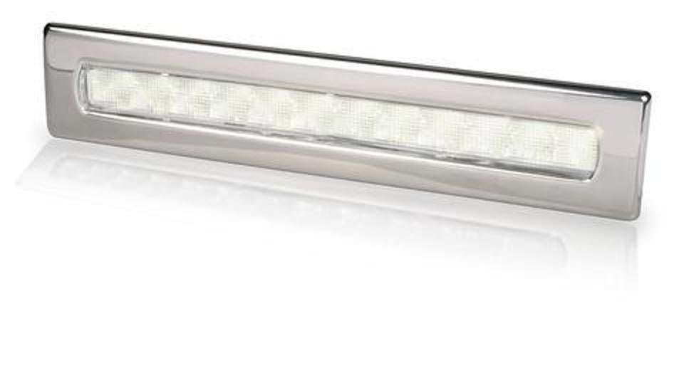 Hella Marine - 2JA 980 681-001 - LED STRIP LAMP WAIHEKE 12V WHITE - POLISHED 316 S/S BEZEL